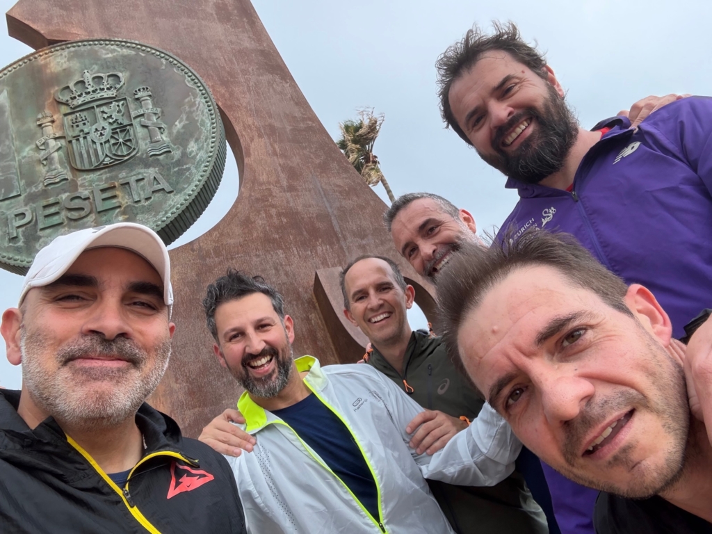 Con los amigos en Málaga